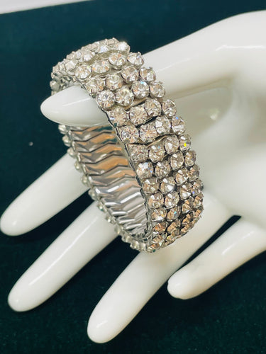 1950’s Accordion Rhinestone Bracelet
